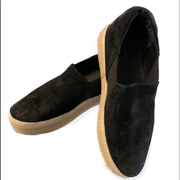 Vince Wilden Platform Espadrille Black Shoes Sz 7 - Picture 1 of 9